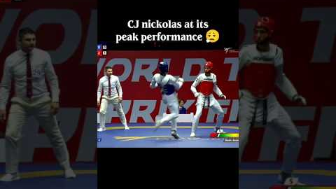 CJ nickolas on peak 🇺🇸🎖️ #trending #taekwondo #viralshort #fyp #explorepage #kick #athlete #sports