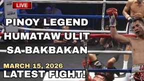 LATEST FIGHT! March 15, 2026 l Grabe Pinoy legend tinapos ang laban sa round 8