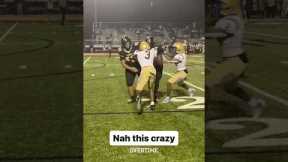 #3 must’ve been out there talking crazy cause omg 😳 #shorts #football #highlights #highschoolsports
