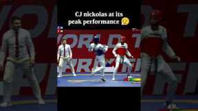 CJ nickolas on peak 🇺🇸🎖️ #trending #taekwondo #viralshort #fyp #explorepage #kick #athlete #sports