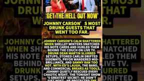 Johnny Carson’s Most DRUNK Guests That Went Too Far. #shorts #viral