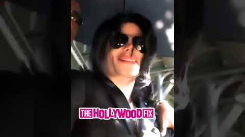 Michael Jackson Is Mobbed By Paparazzi While Out Shopping In West Hollywood & Beverly Hills, CA