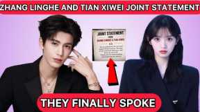 Zhang linghe and Tian xiwei joint statement regarding their secret marriage rumors #zhanglinghe 