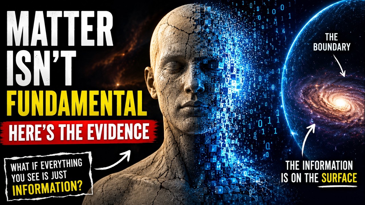 The Universe May Be Built From Information-- Not Matter 