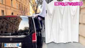Lady Gaga's Security Does The Absolute Most To Shield Her From Paparazzi While Leaving Her Hotel
